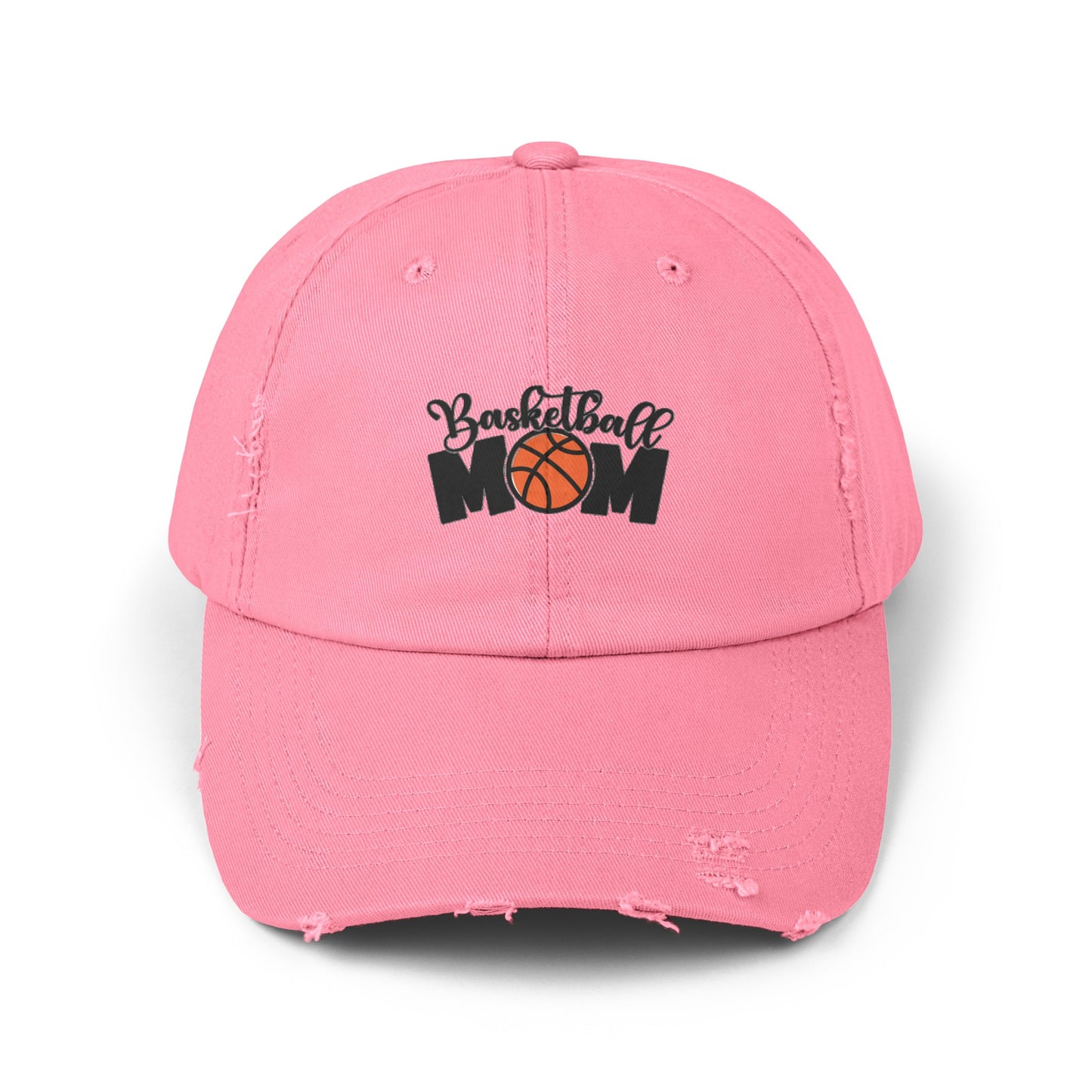 Distressed Basketball Mom Hat