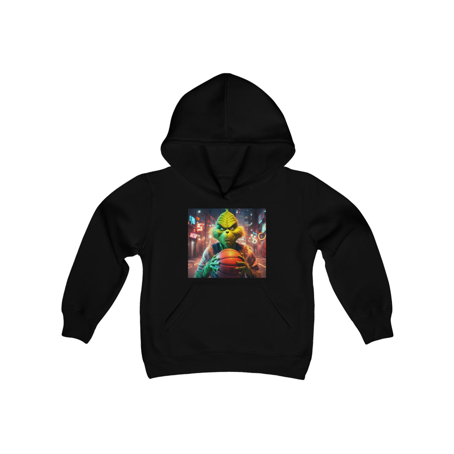 Grinch Basketball Hoodie - Adult and Youth sizes