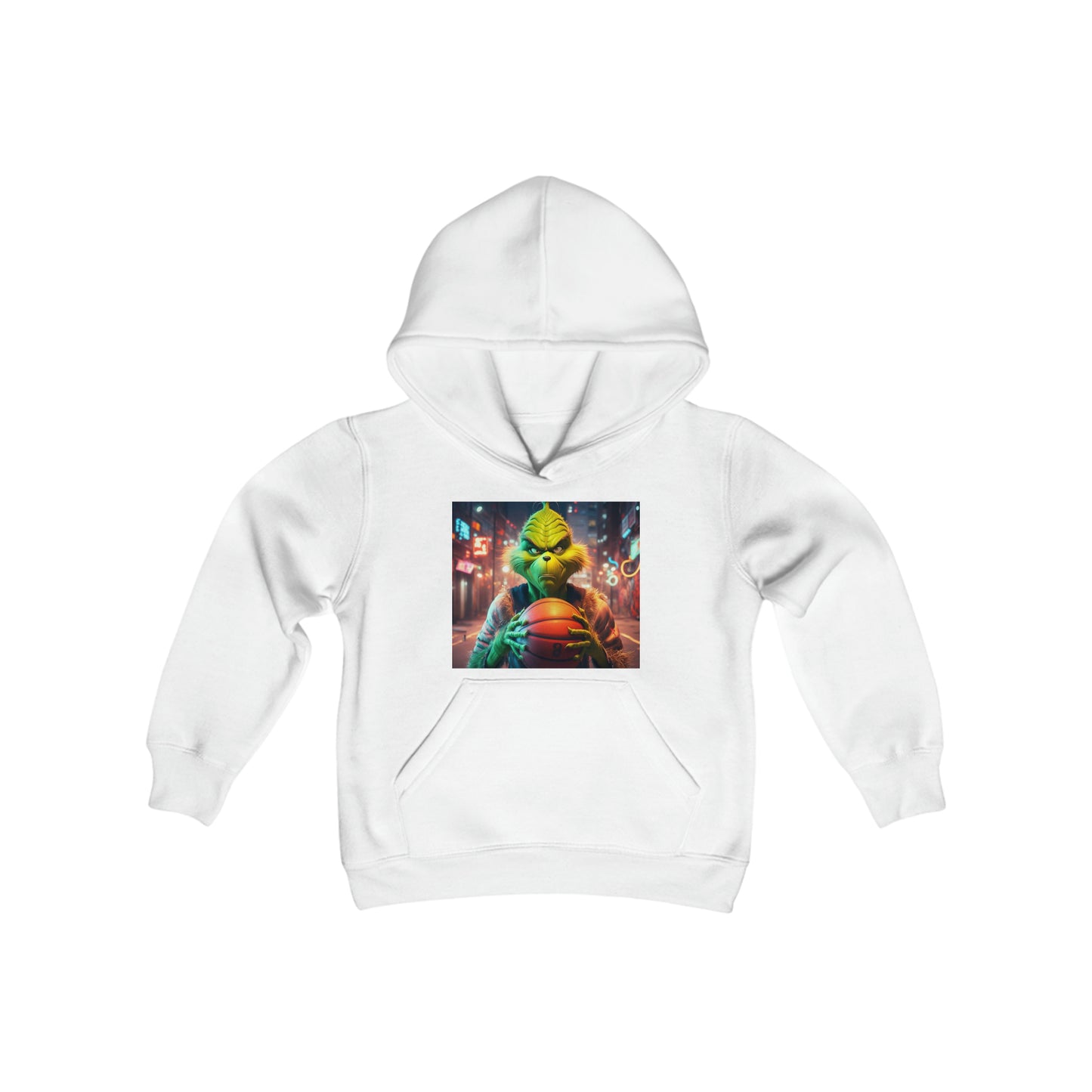 Grinch Basketball Hoodie - Adult and Youth sizes