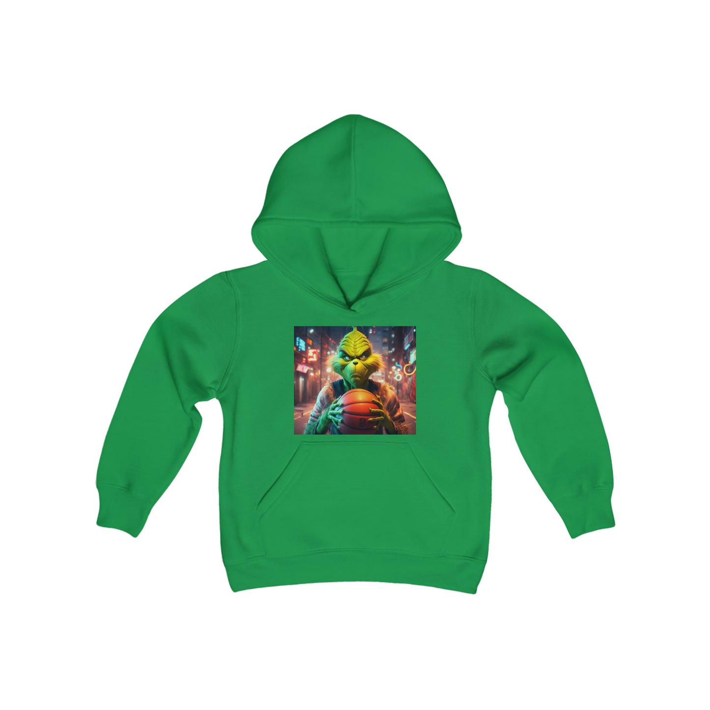 Grinch Basketball Hoodie - Adult and Youth sizes