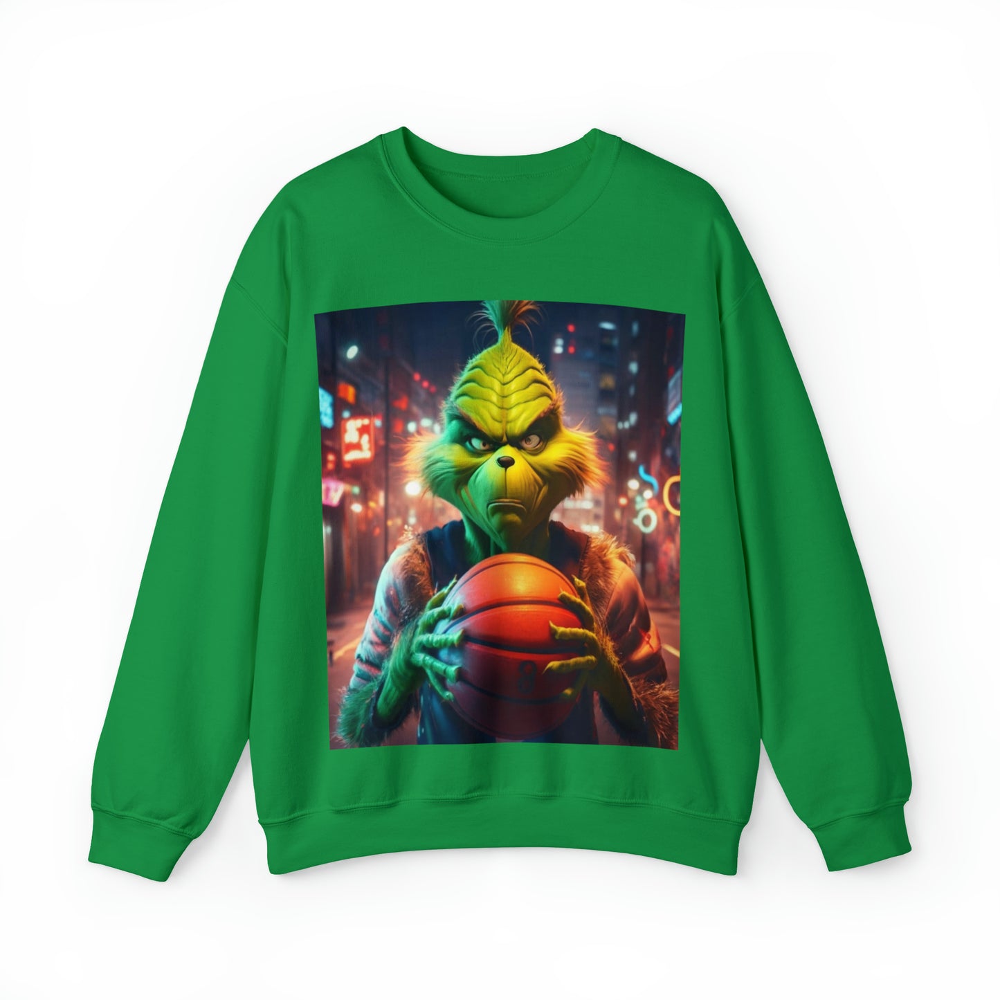 Grinch Basketball Sweatshirt - Adult sizes