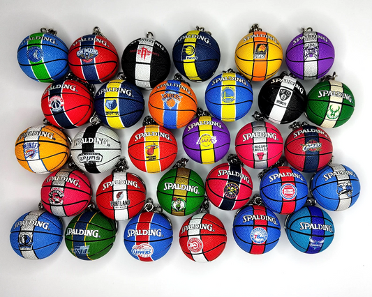 3D Mini NBA Basketball Keychains